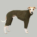 Karma Hund Fleece Overall WINDHUND Olivgrün