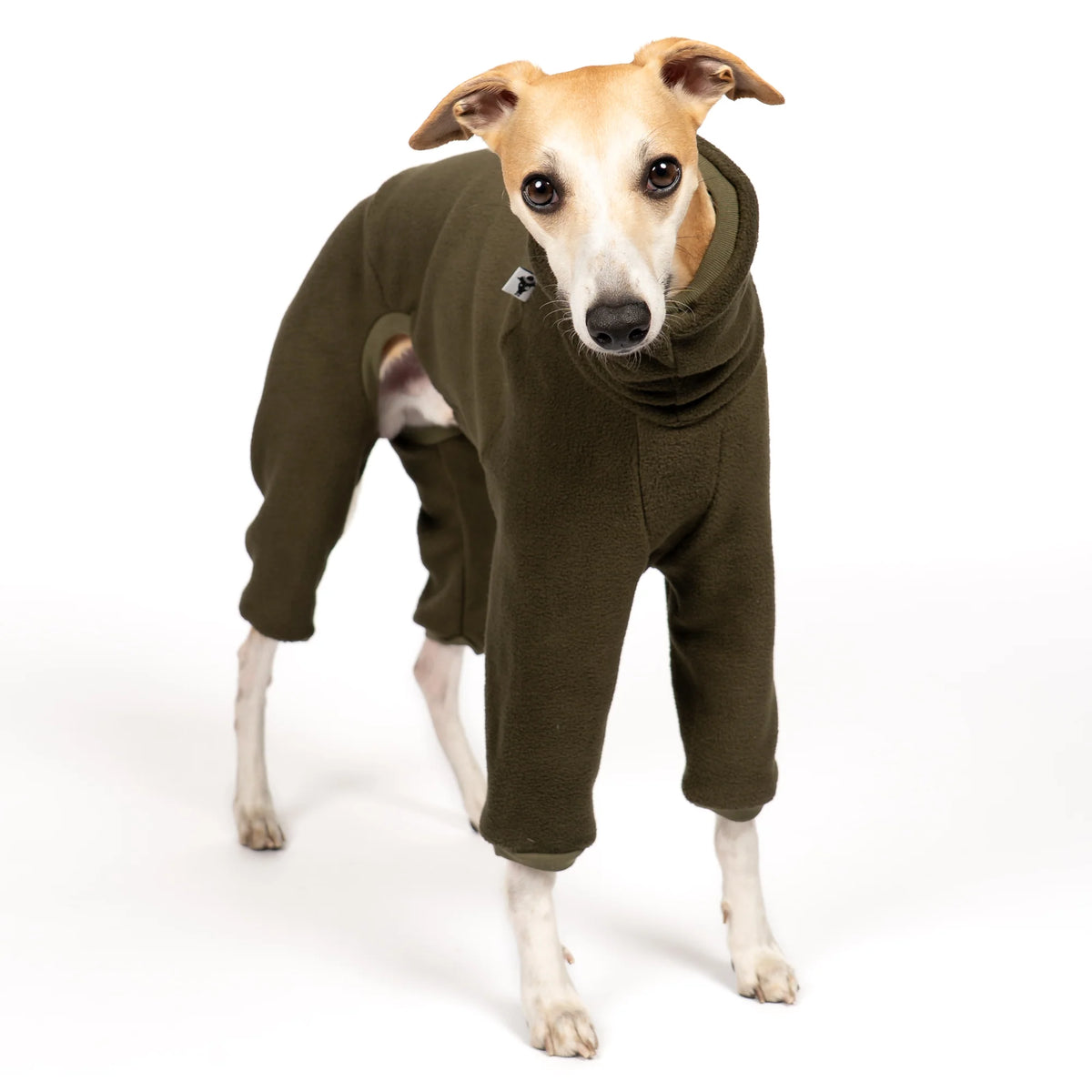 Karma Hund Fleece Overall WINDHUND Olivgrün