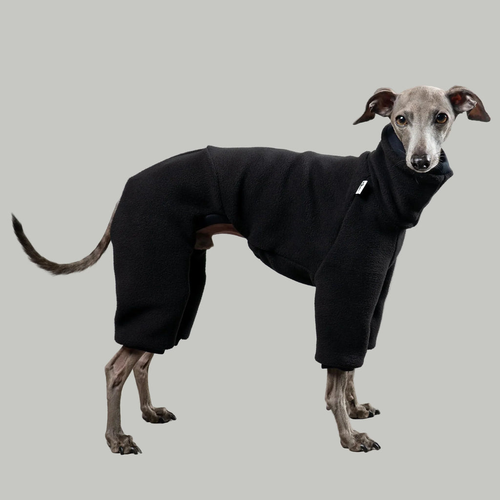 Karma Hund Fleece Overall WINDSPIEL Schwarz