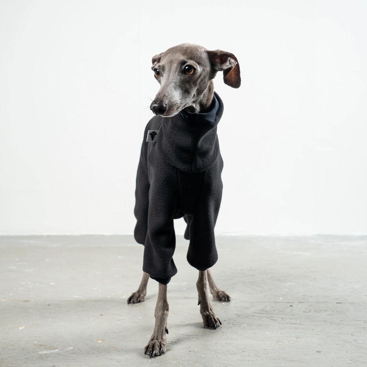 Karma Hund Fleece Overall WINDSPIEL Schwarz