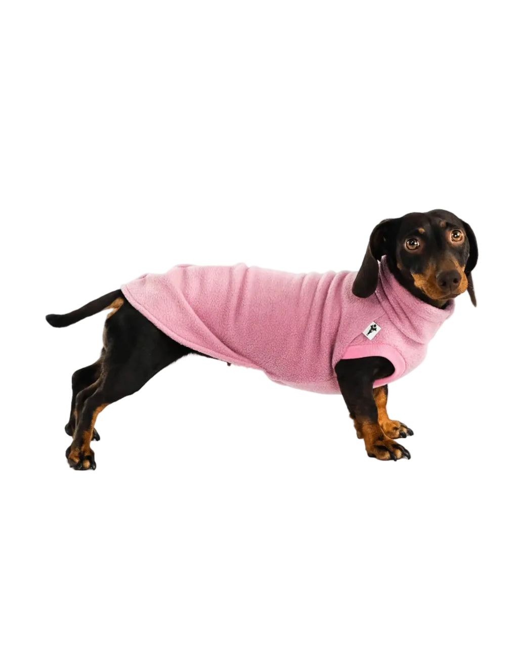 Karma Hund Fleece Shirt DACKEL Altrosa