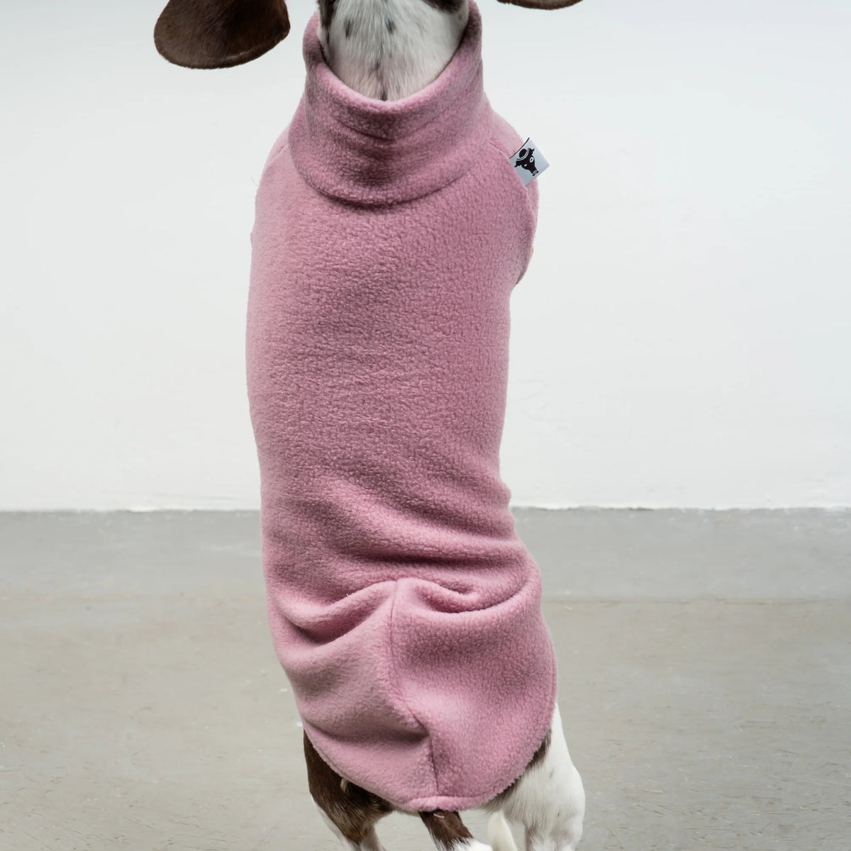 Karma Hund Fleece Shirt DACKEL Altrosa
