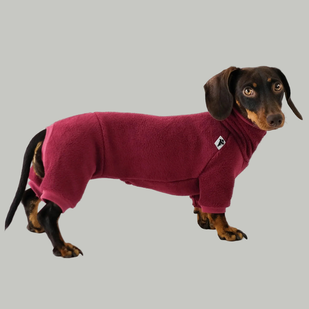 Karma Hund Overall DACKEL Weinrot