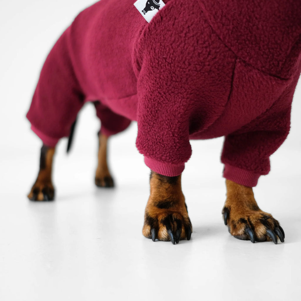Karma Hund Overall DACKEL Weinrot