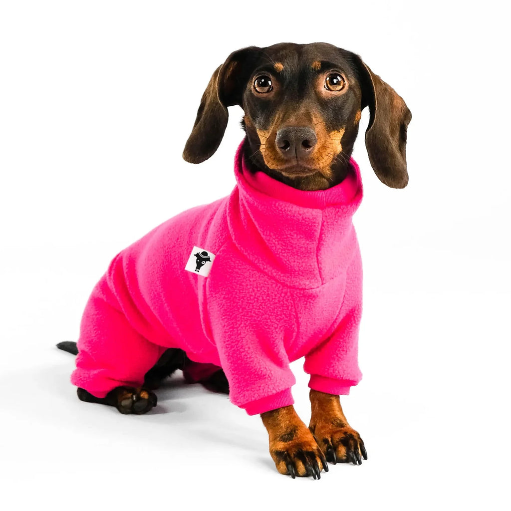 Karma Hund Fleece Overall DACKEL Magenta