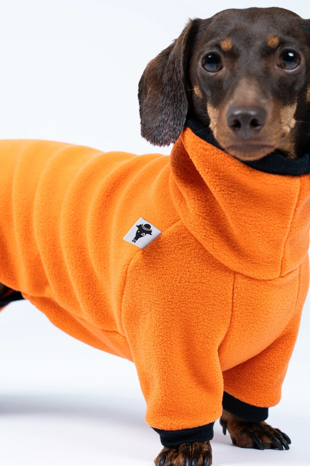 Karma Hund Fleece Overall DACKEL Orange