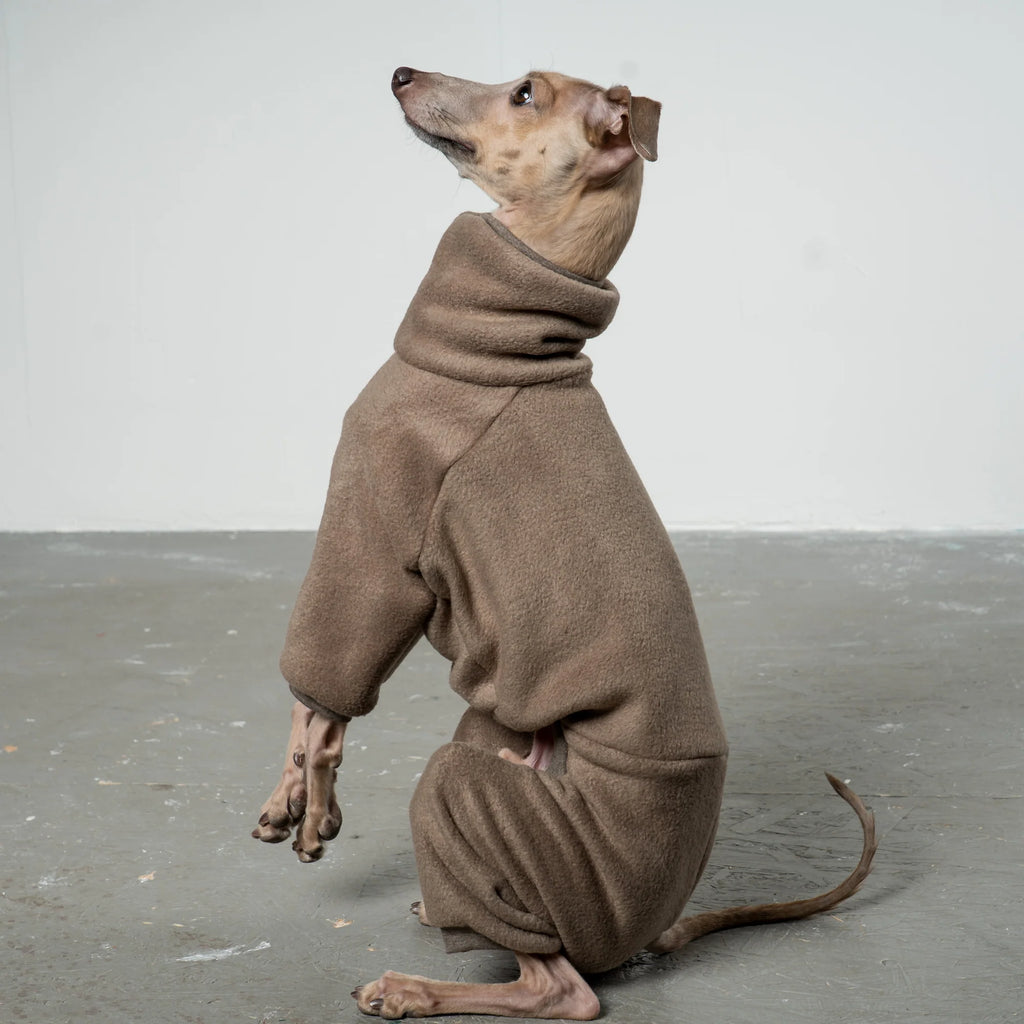 Karma Hund Fleece Overall WINDSPIEL Taupe