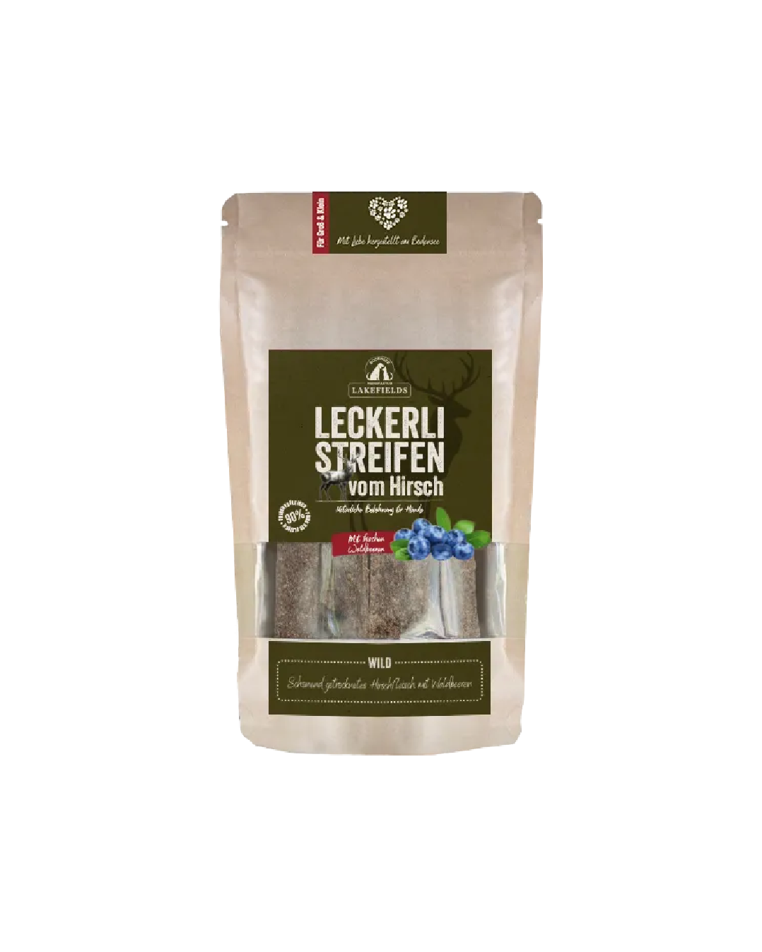 Lakefields Leckerli-Streifen vom Hirsch