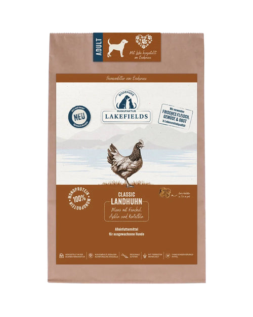 Lakefields Trockenfuttermenü Huhn