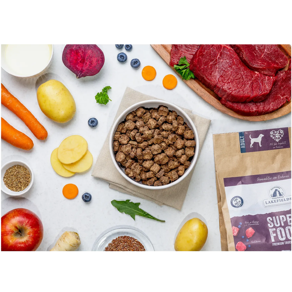 Lakefields Trockenfuttermenü Rind Superfood