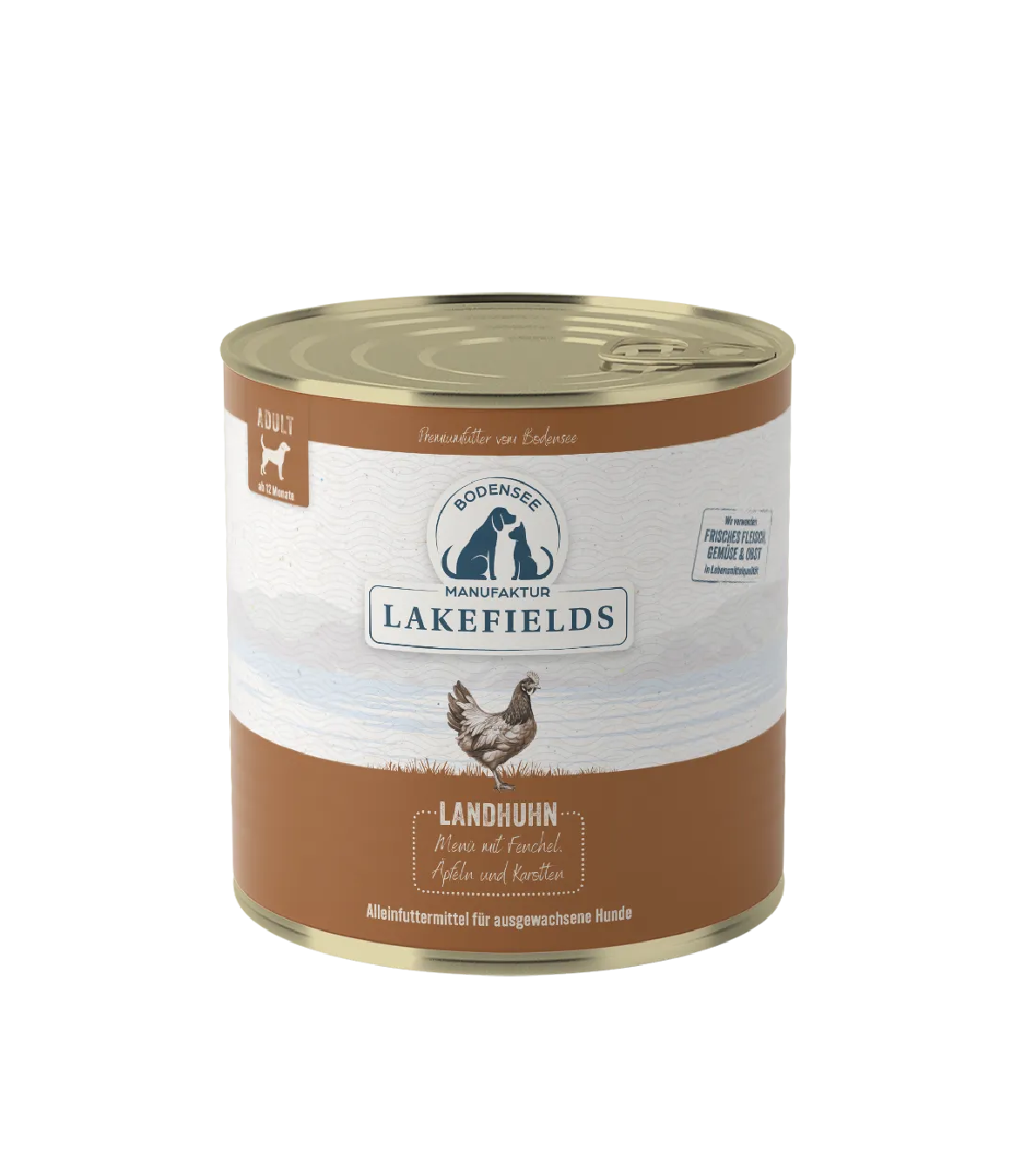Lakefields Nassfuttermenü Landhuhn