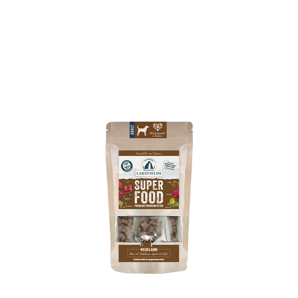 Lakefields Trockenfuttermenü Lamm Superfood