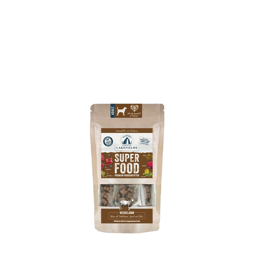 Lakefields Trockenfuttermenü Lamm Superfood
