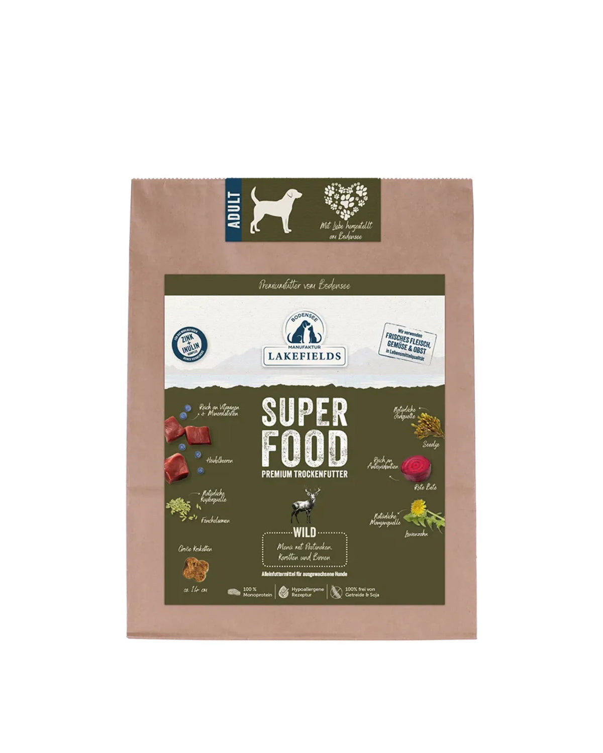 Lakefields Trockenfuttermenü Superfood Wild