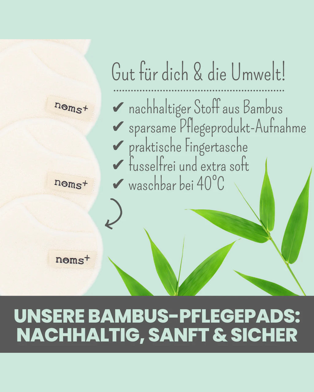 Noms+ Bamboo Nursing Pads