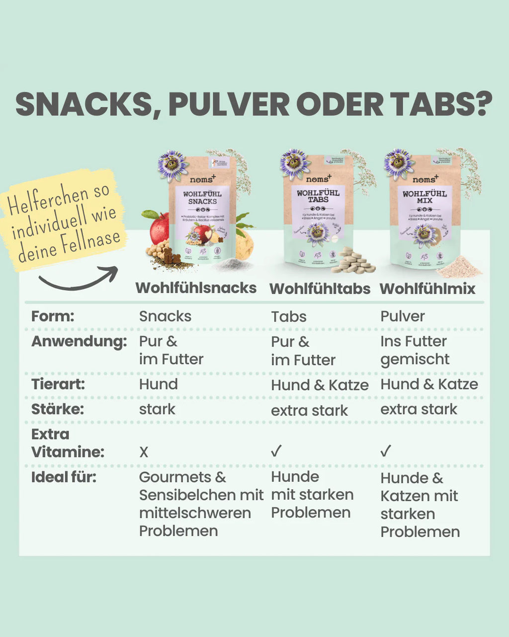 Noms+ Well-being Snacks