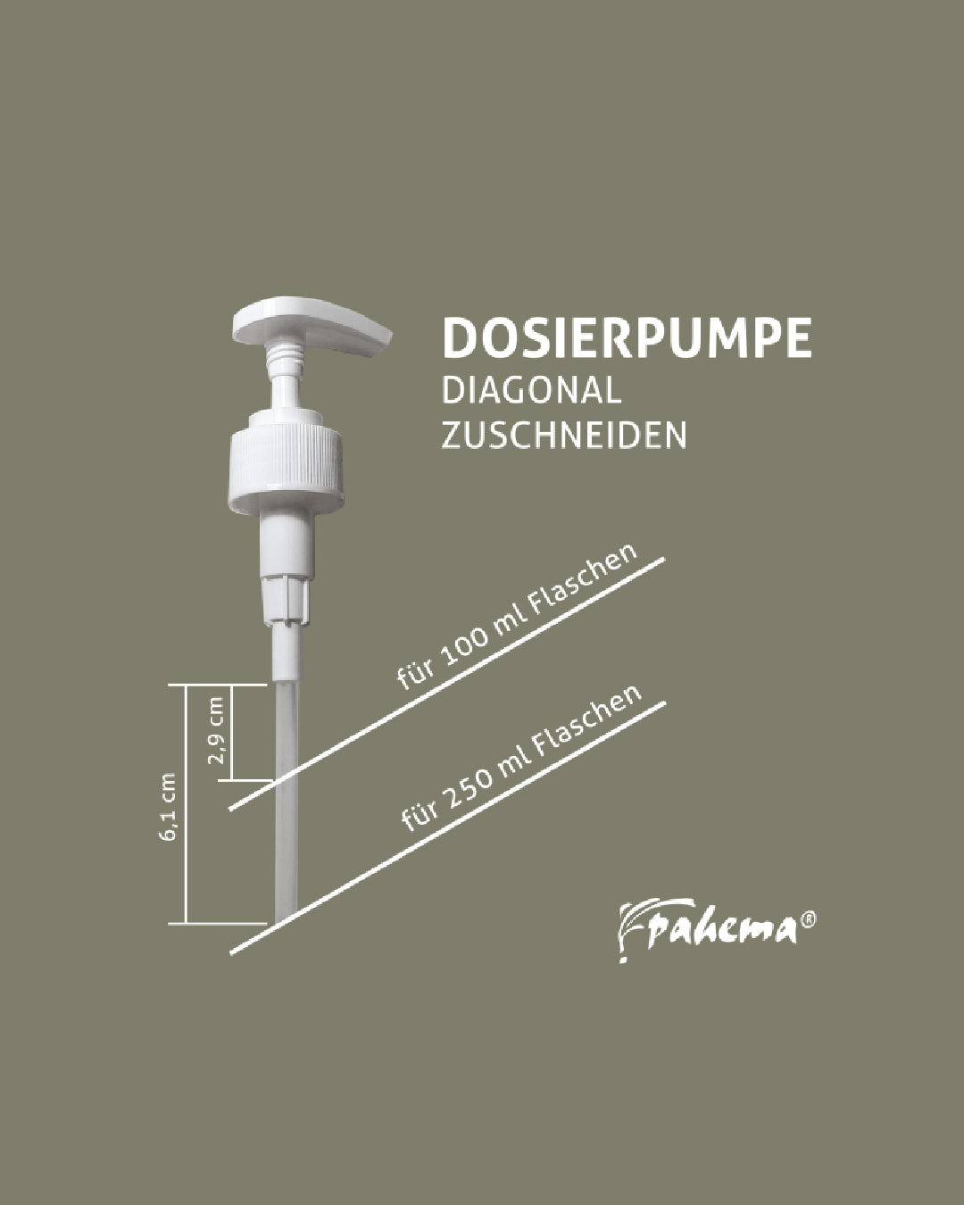 Pahema Dosierspender für 100ml und 250ml PET Flaschen