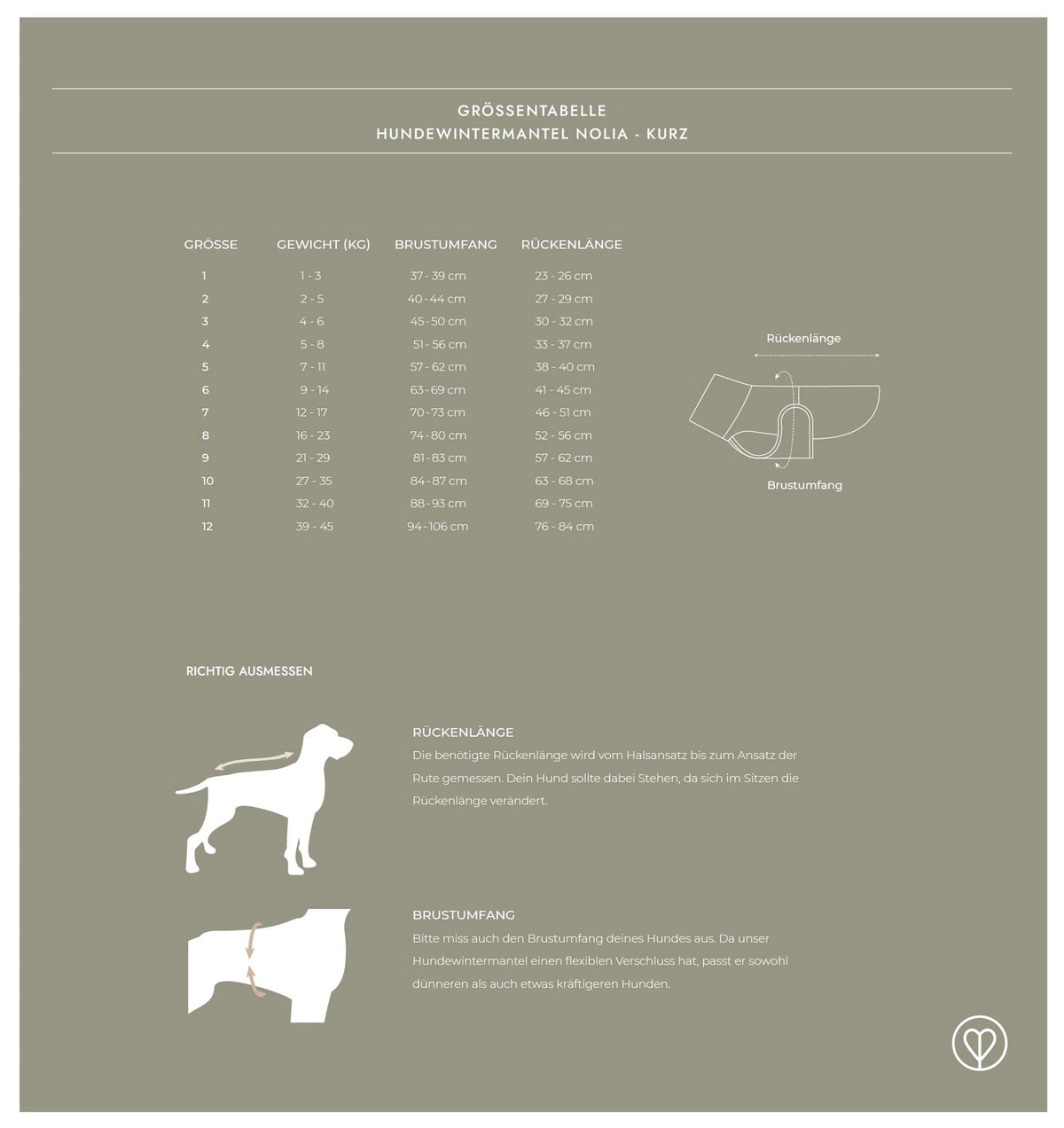 Palopa Hundemantel Nolia Taupe (Kurz)