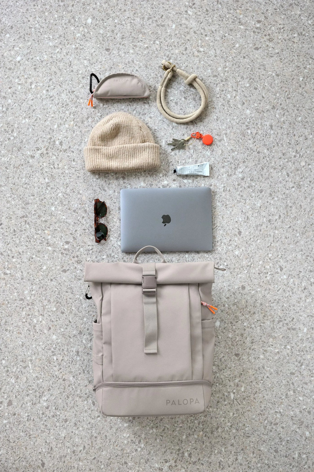 Palopa Rucksack Rolltop Yoska Taupe