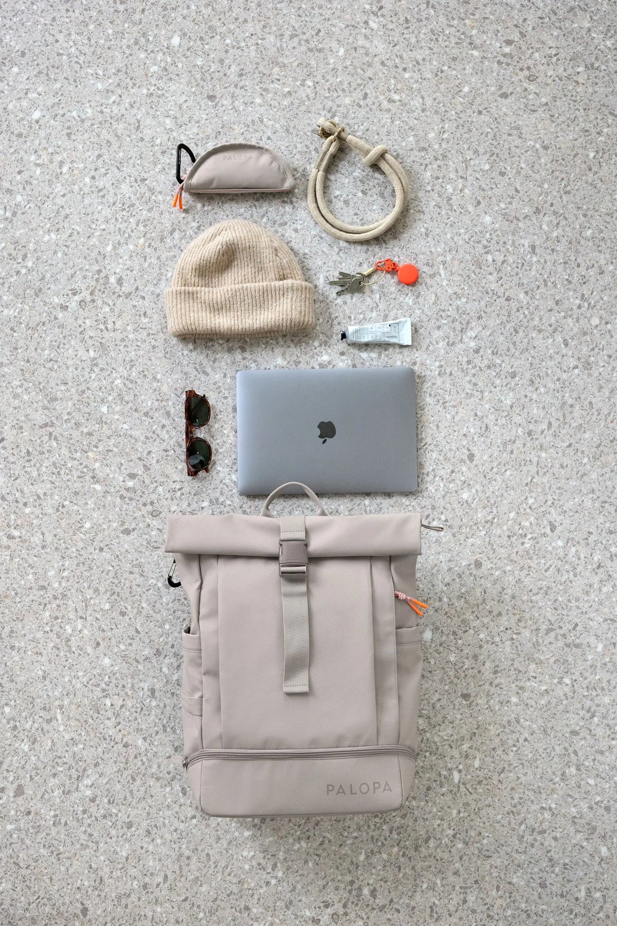Palopa Rucksack Rolltop Yoska Taupe