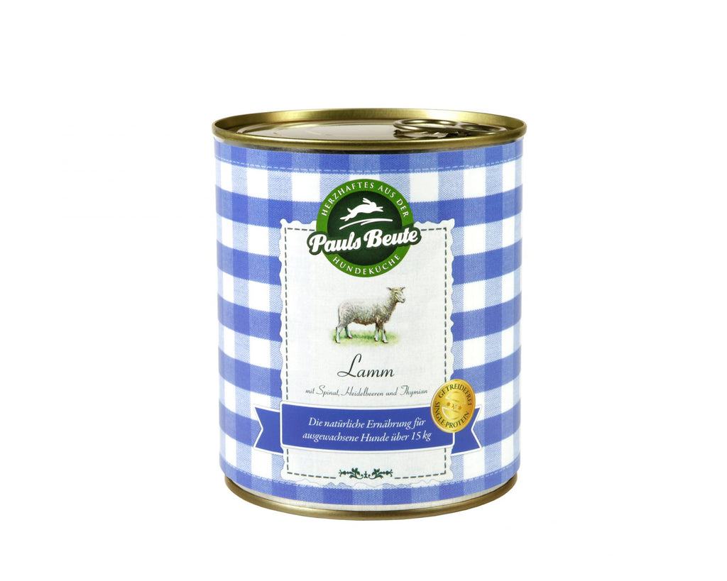 Pauls Beute Nassfuttermenü Lamm
