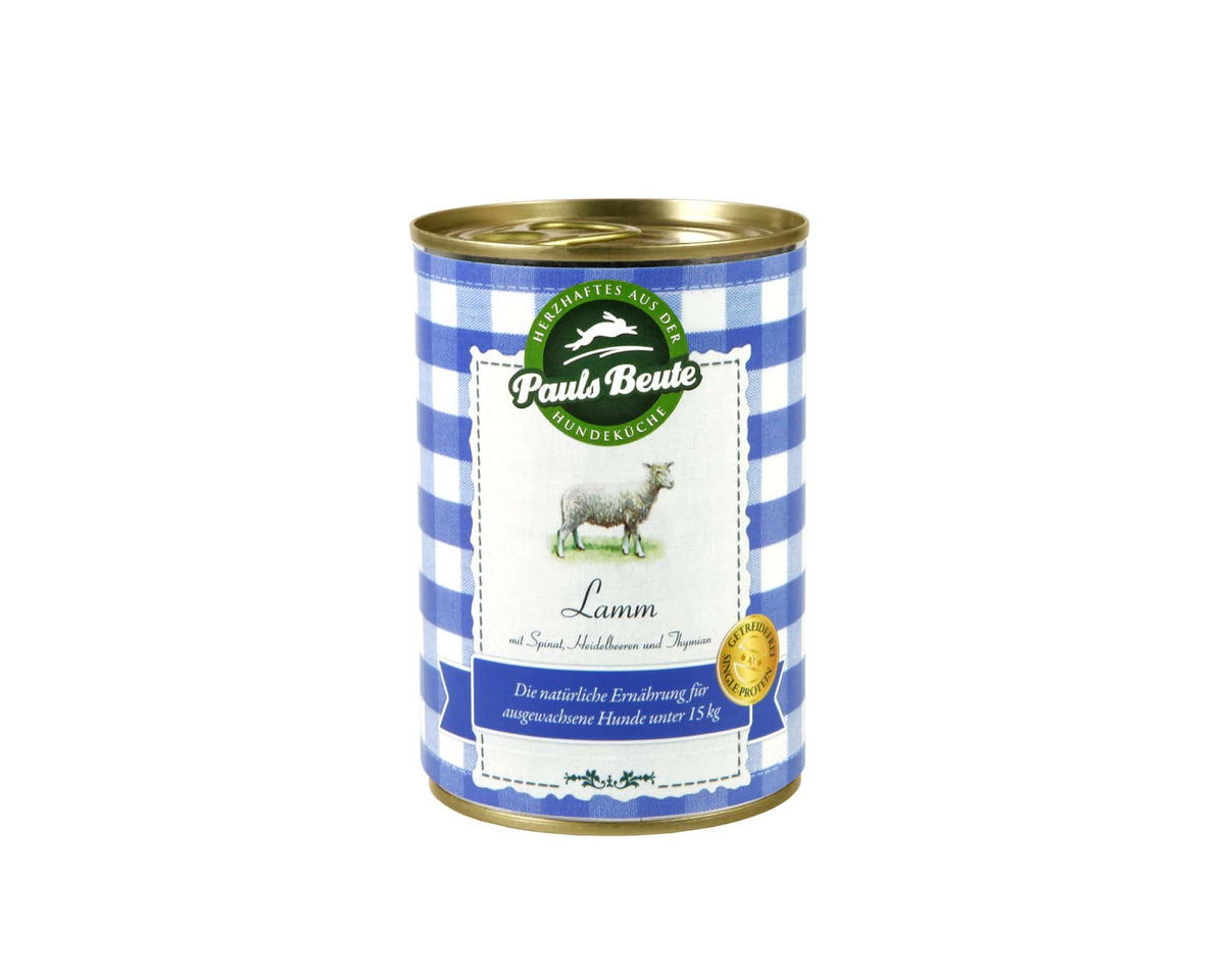 Pauls Beute Nassfuttermenü Lamm