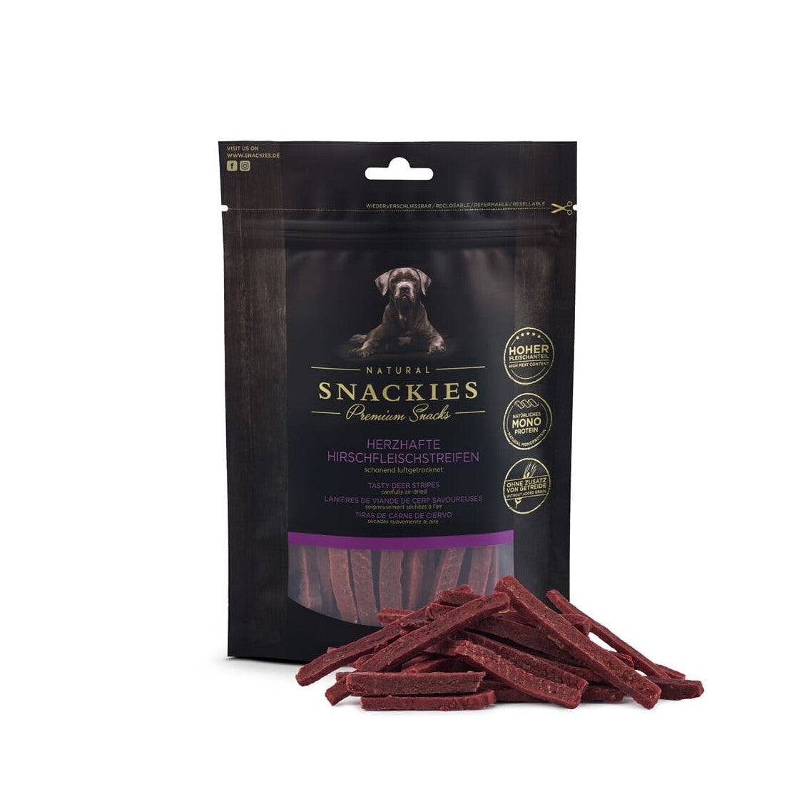 SNACKIES Hirschfleischstreifen