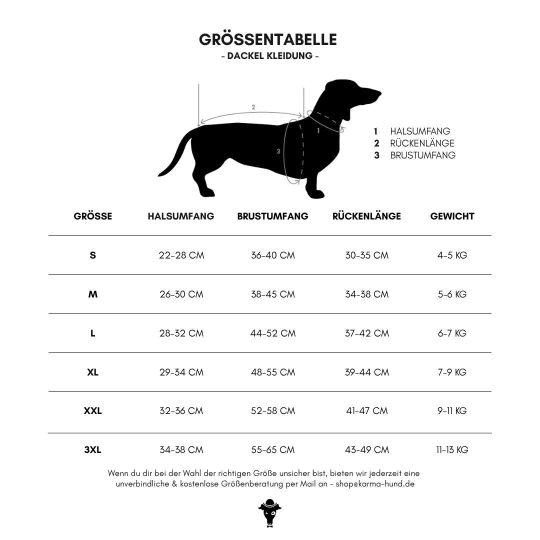 Karma Hund Teddy Shirt DACKEL Sand Beige