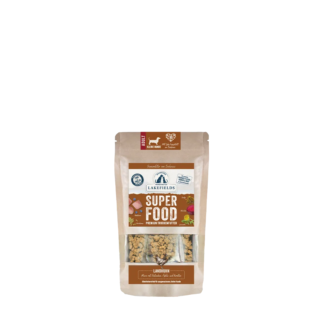 Lakefields Trockenfuttermenü Superfood Huhn
