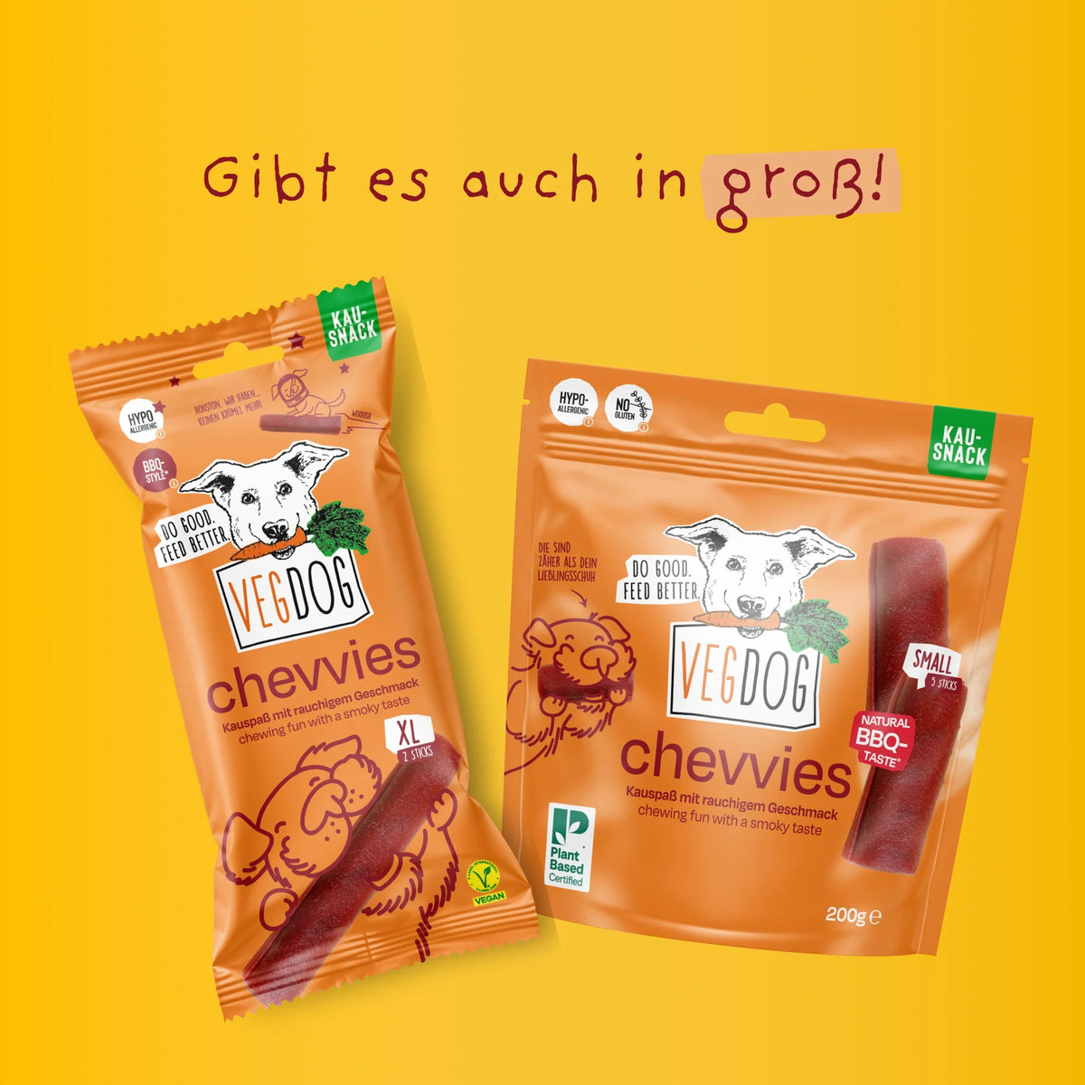 VEGDOG Kaustange Cheevies Small