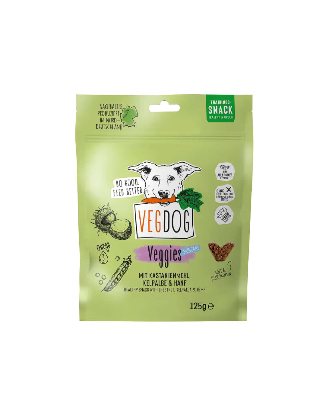 VEGDOG Treats Veggies Skincare