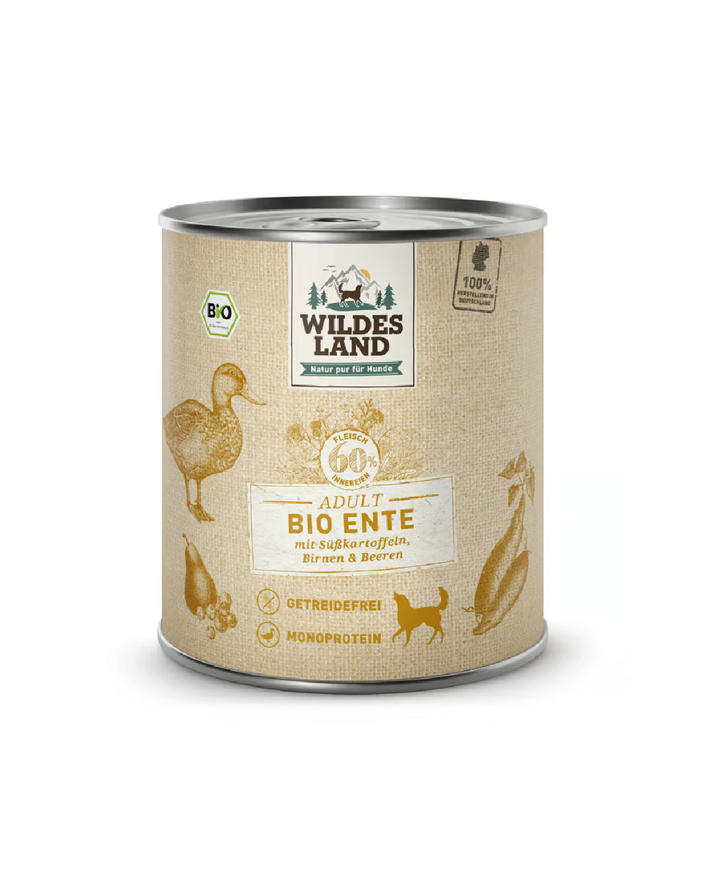 Wildes Land Wet Food Menu Organic Duck