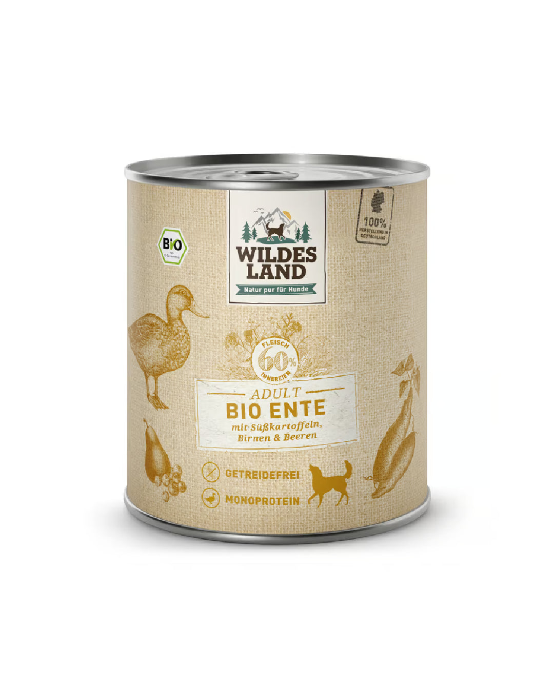 Wildes Land Wet Food Menu Organic Duck