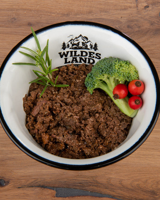 Wildes Land Nassfuttermenü Kalb