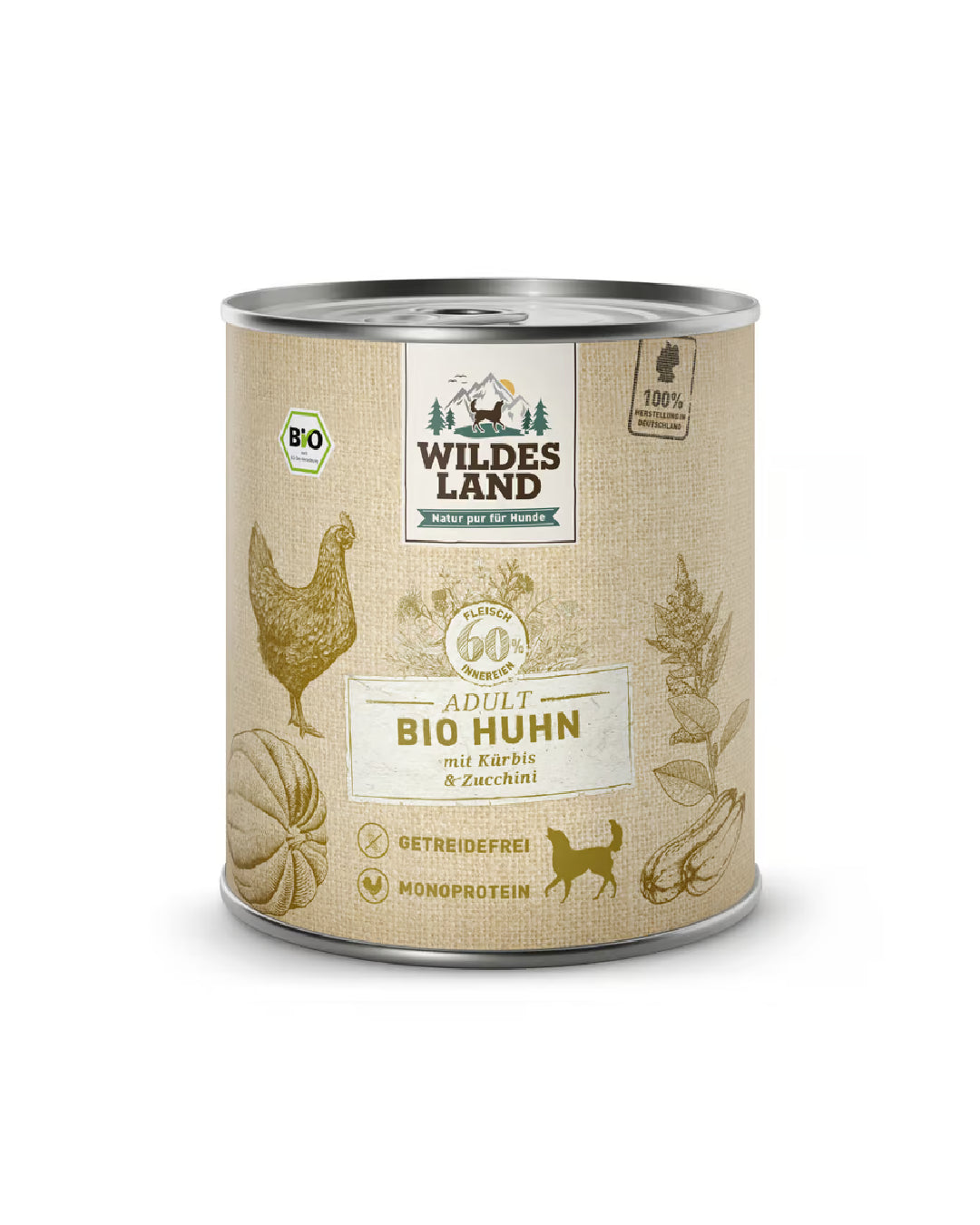 Wildes Land Wet Food Menu Organic Chicken