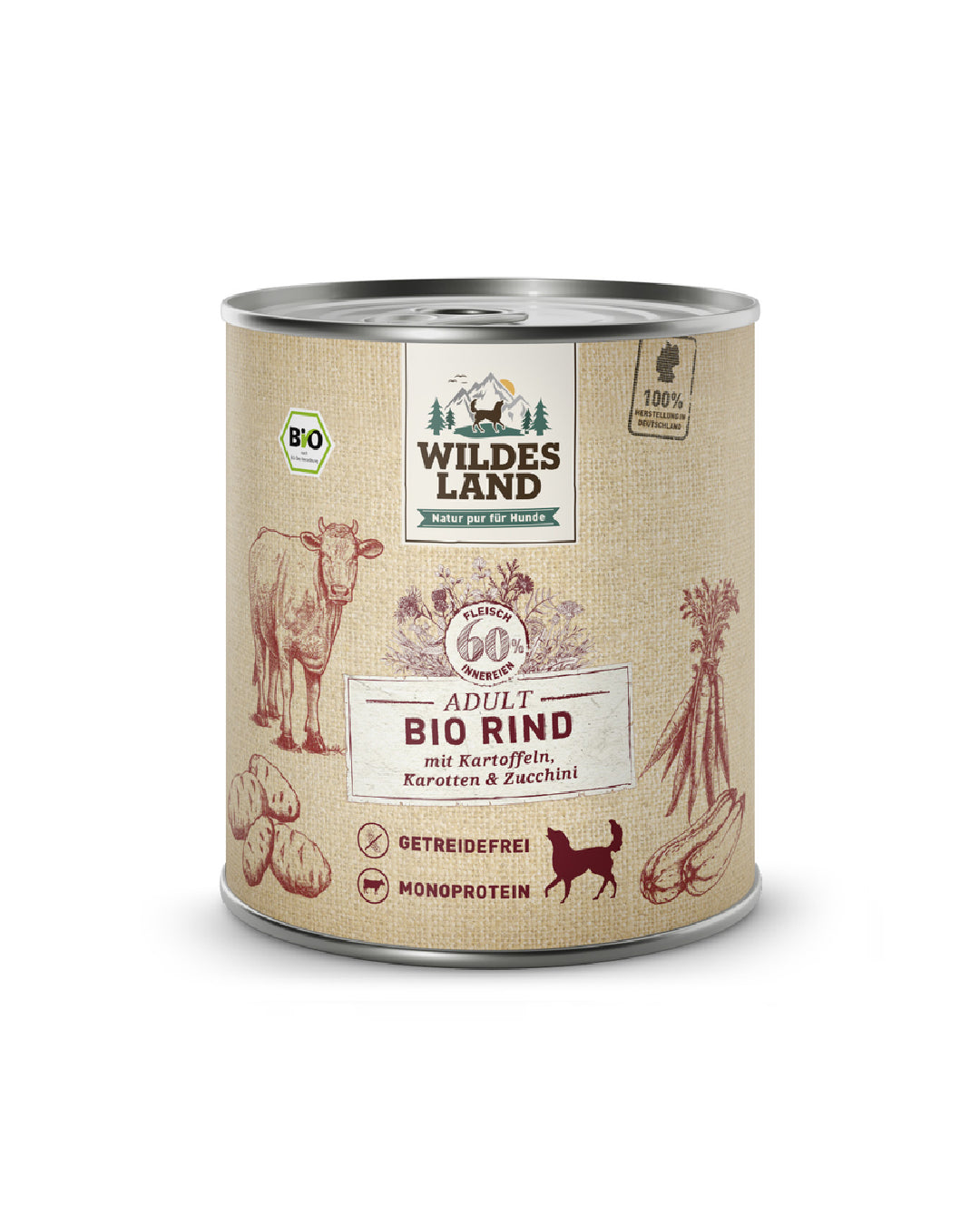 Wildes Land Wet Food Menu Organic Beef