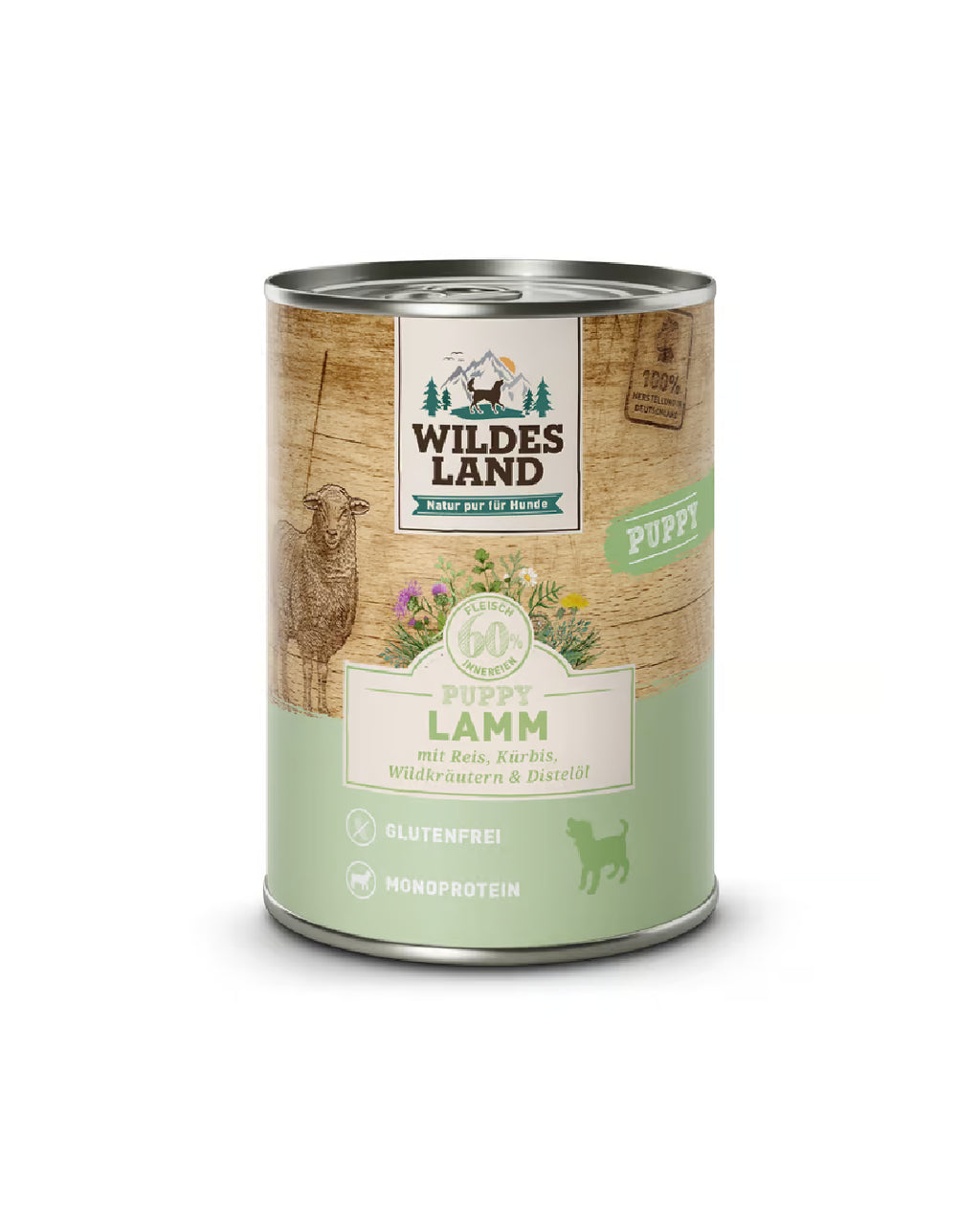 Wildes Land Wet Food Menu PUPPY Lamb