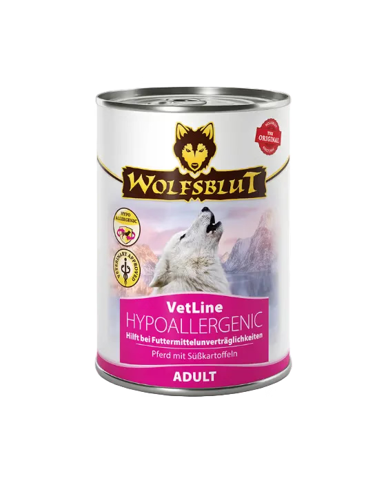 Wolfsblut Nassfuttermenü VetLine Hypoallergenic Pferd