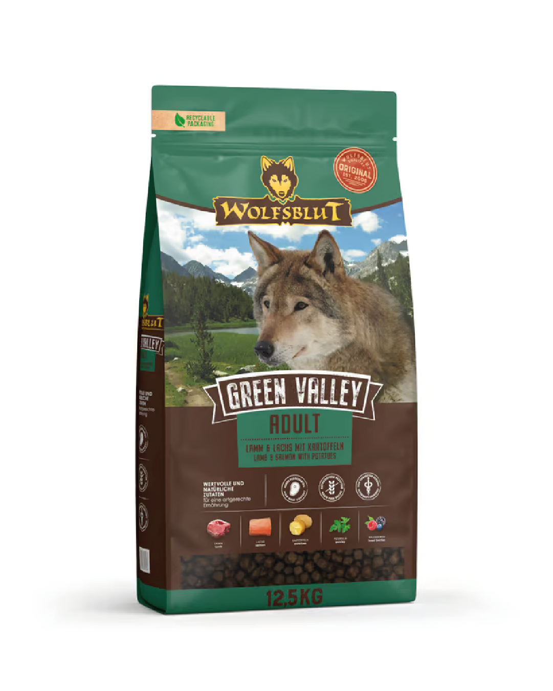 Wolfsblut Trockenfuttermenü Green Valley Lamm & Lachs