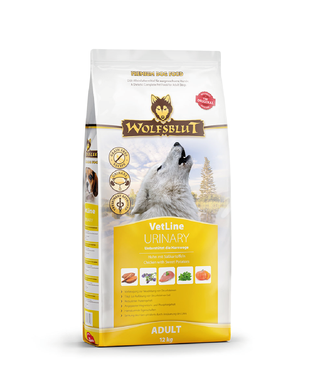 Wolfsblut Trockenfuttermenü VetLine Urinary Huhn