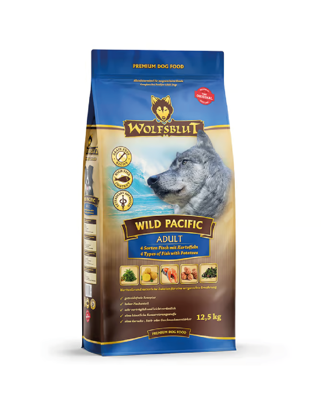 Wolfsblut Trockenfuttermenü Wild Pacific Fisch