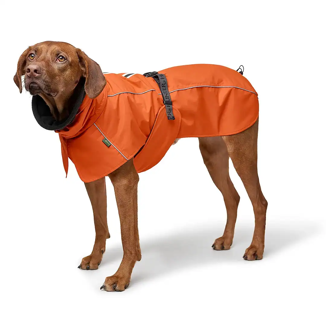Hunter Hundemantel Nordby Orange  wasserabweisend, warm & reflektierend