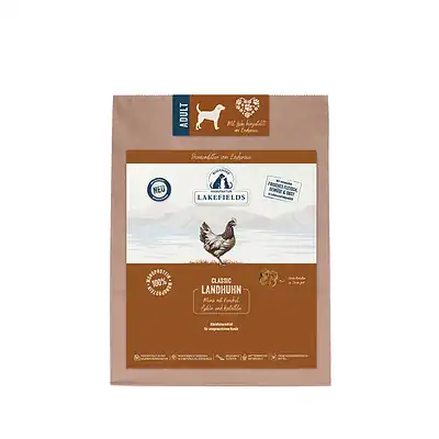 Sauberes hundefutter, getreidefrei, erkläut, hundeshop, nachhaltig, regional, hochwertig, für erwachsene Hunde, Landhuhn Geschmack, natürliche Zutaten, Futter für große Hunde, artgerechte Ernährung, Hundesnack, Kiezhund Hundeshop, Tierbedarf, Hundeernährung.