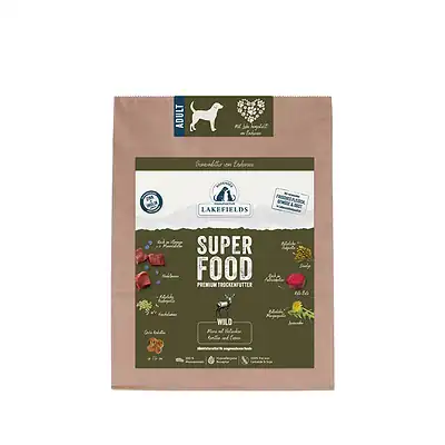 Saftiges Trockenfutter für Hunde mit Wild- und Proteinrezeptur, ideal für ausgewachsene Hunde, enthalten viel Fleisch, Getreidefrei, premium Qualität, bei Kiezhund Hundeshop bestellen.